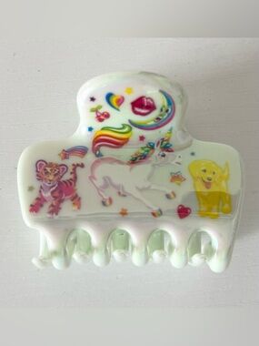 Lisa Frank × Kitsch Medium Cloud Hair Clip claw mint green